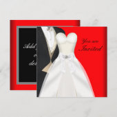 Invitation Cartons d'invitation à un bal en smoking tenue de  (Devant / Derrière)