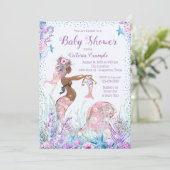 Invitation Cartons d'invitation à une baby shower sur le thèm (Debout devant)