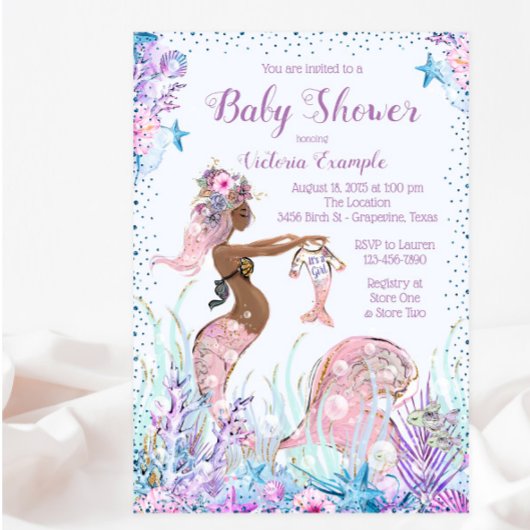 Invitation Cartons d'invitation à une baby shower sur le thèm