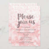 Invitation Cartons d'invitation à une fête d'anniversaire Pea (Devant / Derrière)