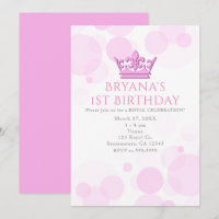 Cartons d'invitation à une fête d'anniversaire roy