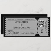 Invitation Cartons d'invitation à une soirée Black And Wait (Devant / Derrière)