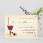 Invitation Cartons d'invitation à une Soirée Vin et Fromage (Debout devant)