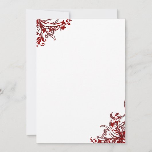 Invitation Cartons d'invitation au 40e anniversaire de mariag (Dos)