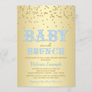 Invitation Cartons d'invitation au brunch pour la baby shower