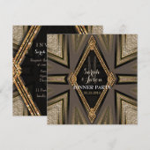 Invitation Cartons d'invitation au dîner de la Saint-Valentin (Devant / Derrière)