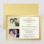 Invitation Cartons d'invitation avec photos du passé et du pr (Devant / Derrière)