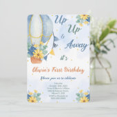 Invitation Cartons d'invitation ballon en air modifiables (Debout devant)