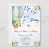 Invitation Cartons d'invitation ballon en air modifiables (Devant)