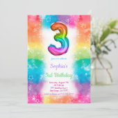 Invitation Cartons d'invitation Ballons (Debout devant)