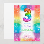 Invitation Cartons d'invitation Ballons (Devant / Derrière)