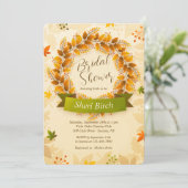 Invitation Cartons d'invitation Couronne d'automne (Debout devant)