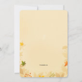 Invitation Cartons d'invitation Couronne d'automne (Dos)