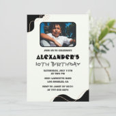 Invitation Cartons d'invitation d'anniversaire 10 ans Garçon  (Debout devant)
