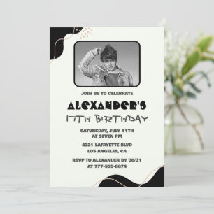 Invitation Cartons d'invitation d'anniversaire 17 ans Hommes