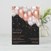 Invitation Cartons d'invitation d'anniversaire 53 ans Noir Ro (Debout devant)