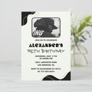 Invitation Cartons d'invitation d'anniversaire 58 ans Hommes