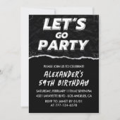 Invitation Cartons d'invitation d'anniversaire 59 ans Hommes (Devant)