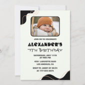 Invitation Cartons d'invitation d'anniversaire 7 ans garçon s (Devant)