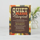 Invitation Cartons d'invitation d'anniversaire de style typog (Debout devant)