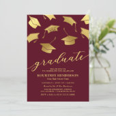 Invitation Cartons d'invitation de cérémonie de remise de dip (Debout devant)