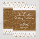 Invitation Cartons d'invitation de fête à points de confettis (Devant / Derrière)