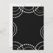 Invitation Cartons d'invitation de fête à tourbillons pointil (Dos)