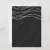Invitation Cartons d'invitation de fête Black & Diamond Glamo (Dos)