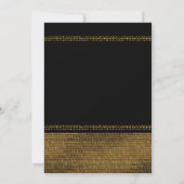 Invitation Cartons d'invitation de fête chic et pailletés noi (Dos)