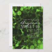 Invitation Cartons d'invitation de fête chic moderne à points (Devant)