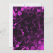 Invitation Cartons d'invitation de fête chic moderne à pois r (Dos)