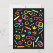 Invitation Cartons d'invitation de fête d'anniversaire fausse (Dos)