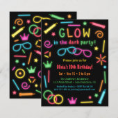 Invitation Cartons d'invitation de fête d'anniversaire fausse (Devant / Derrière)