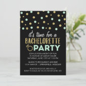 Invitation Cartons d'invitation de fête de bachelor chic avec (Debout devant)