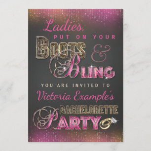 Invitation Cartons d'invitation de fête de bachelorette sur t
