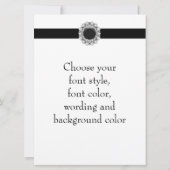 Invitation Cartons d'invitation de fête de toute occasion en  (Dos)