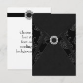 Invitation Cartons d'invitation de fête de toute occasion en  (Devant / Derrière)