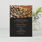 Invitation Cartons d'invitation de fête exotique au guépard o (Debout devant)