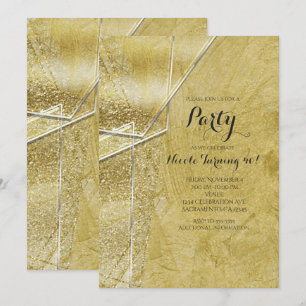 Invitation Cartons d'invitation de fête Glam cristal verre re