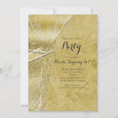 Invitation Cartons d'invitation de fête Glam en verre cristal (Devant)