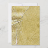 Invitation Cartons d'invitation de fête Glam en verre cristal (Dos)