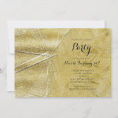 Invitation Cartons d'invitation de fête Glam en verre cristal (Devant)