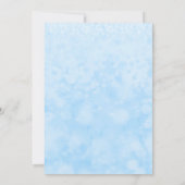 Invitation Cartons d'invitation de fête Glamour Blue & Silver (Dos)