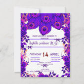 Invitation Cartons d'invitation de fête modifiables Plume de  (Devant)