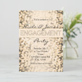 Invitation Cartons d'invitation de fiançailles à lumières sci (Debout devant)