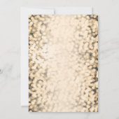 Invitation Cartons d'invitation de fiançailles à lumières sci (Dos)