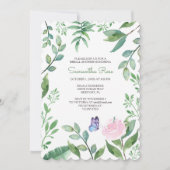 Invitation Cartons d'invitation de fiançailles Papillon (Devant)