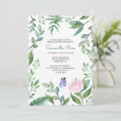 Invitation Cartons d'invitation de fiançailles Papillon (Debout devant)