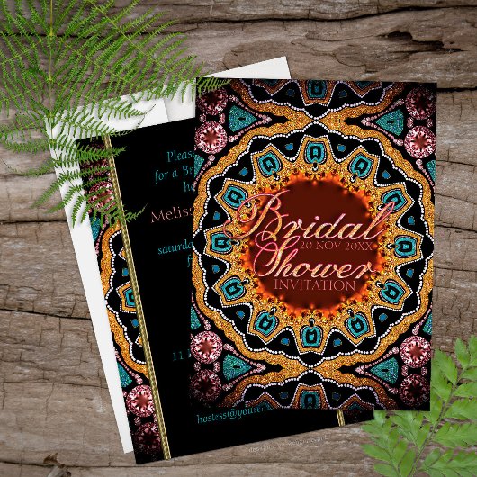 Invitation Cartons d'invitation de fiançailles Tribal Rustic
