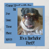 Invitation Cartons d'invitation de l'enterrement de vie de ga (Devant / Derrière)